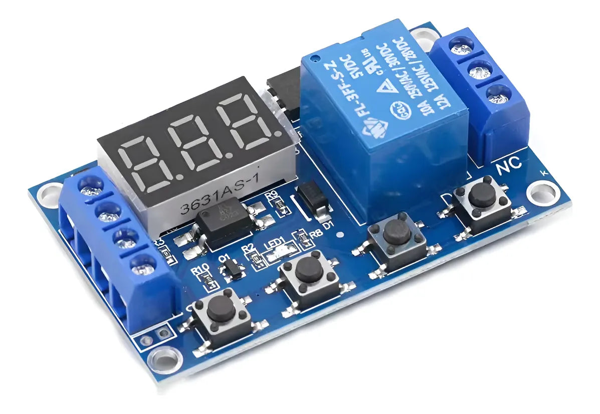 Relé Temporizador Programable Digital 6-30v Display Usb C